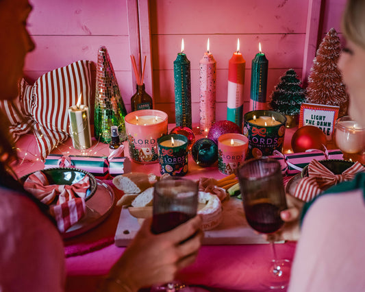 Scented Advent Candles | Christmas Countdown Candles | Confetti & Stripe Designs