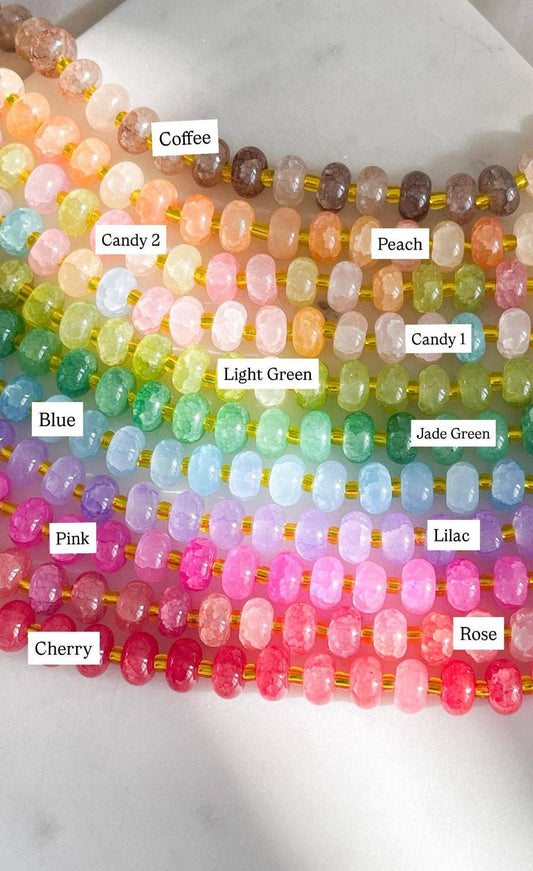 Colourful Bead Necklace in Candy 2 | Waterproof Handmade Jewellery