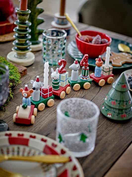 Christmas Advent Calendar Candle Holder Train | FSC® Certified Wooden Decoration