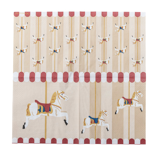 Merry-go-round Napkins | Pack of 20 FSC® Certified Paper Napkins