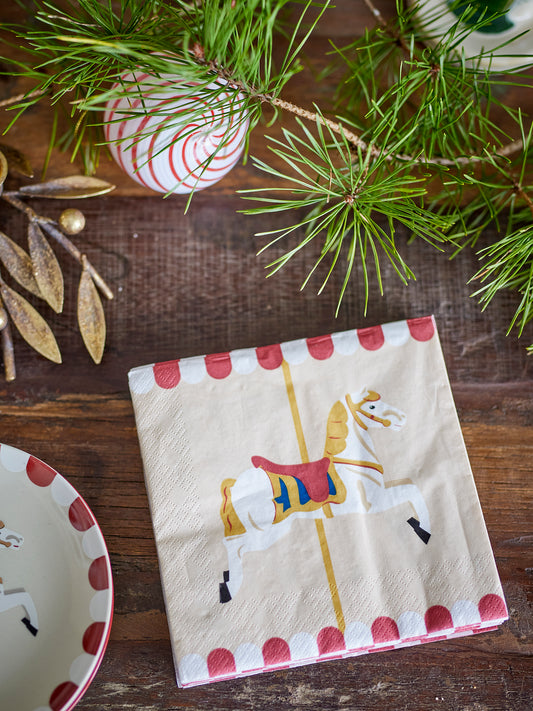 Merry-go-round Napkins | Pack of 20 FSC® Certified Paper Napkins