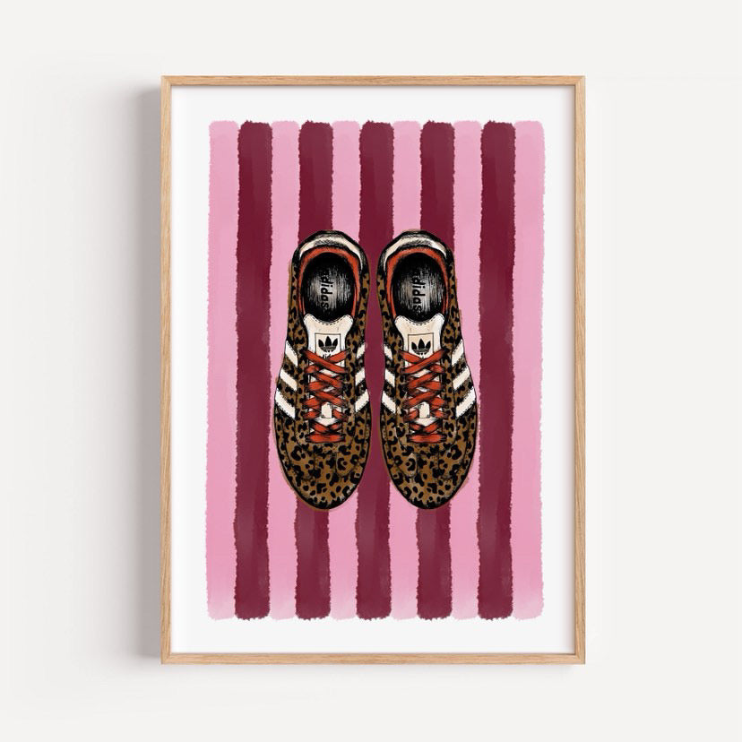 Leopard Samba Stripe Print