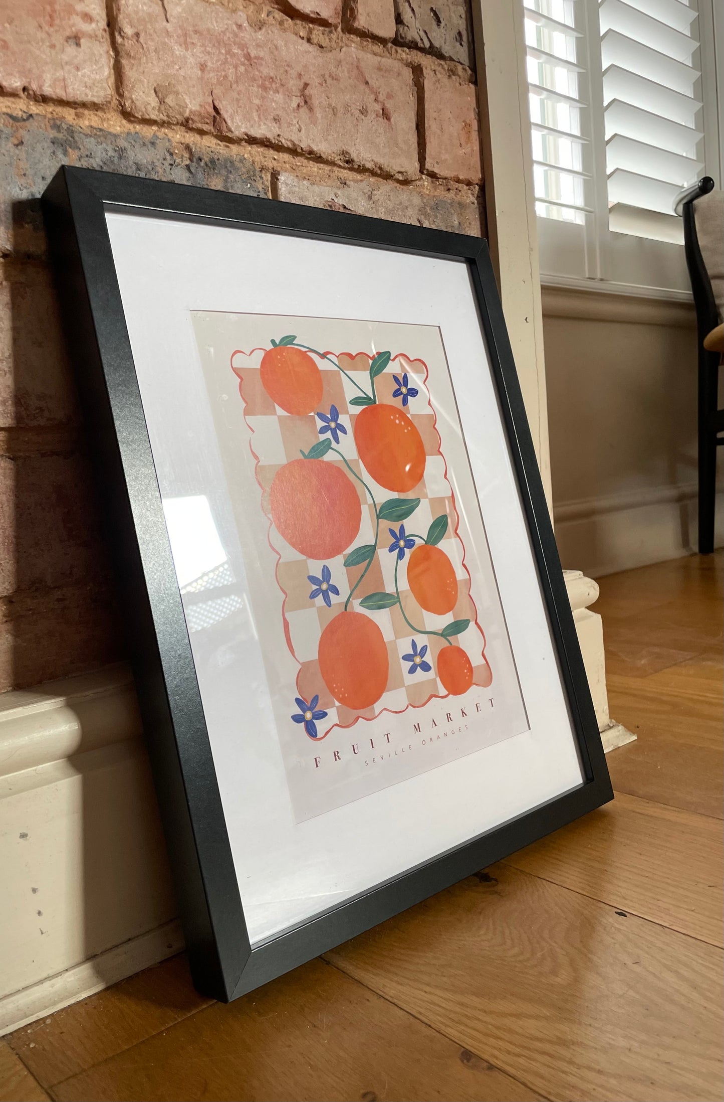 Seville Oranges Fruit Market Art Print