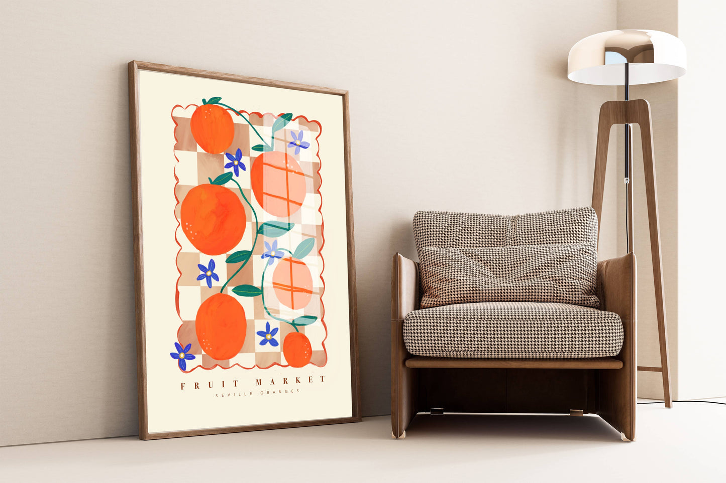 Seville Oranges Fruit Market Art Print