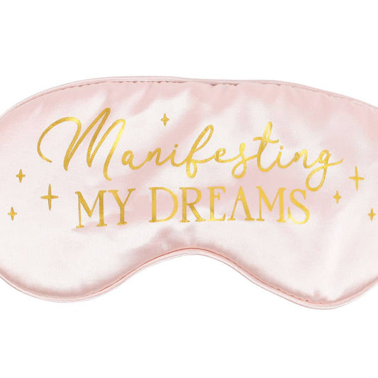 Manifesting My Dreams | Pink Satin Sleep Mask