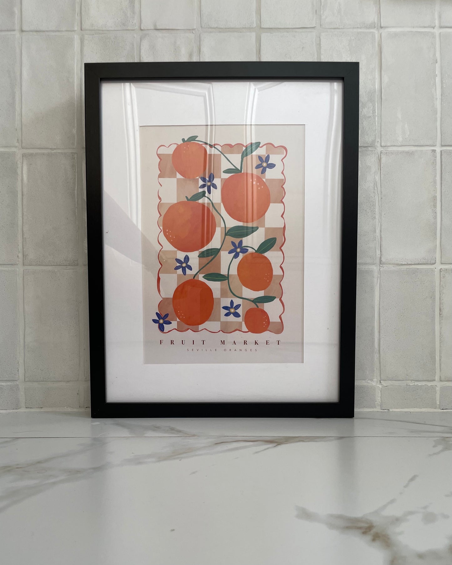 Seville Oranges Fruit Market Art Print