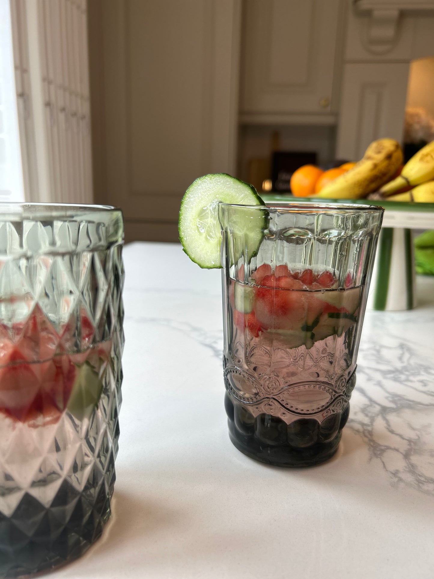 Blue Smoke Highball Glass | Vintage Style Glassware