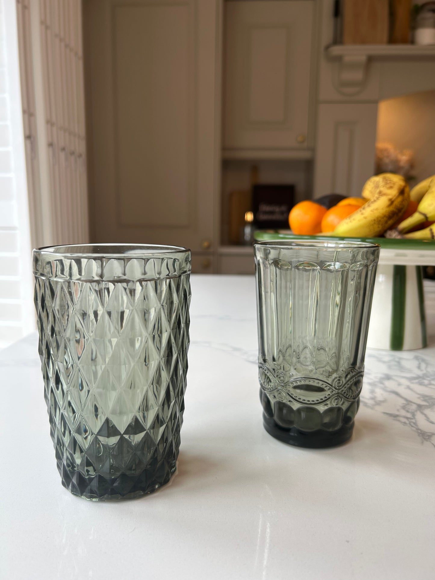 Blue Smoke Highball Glass | Vintage Style Glassware