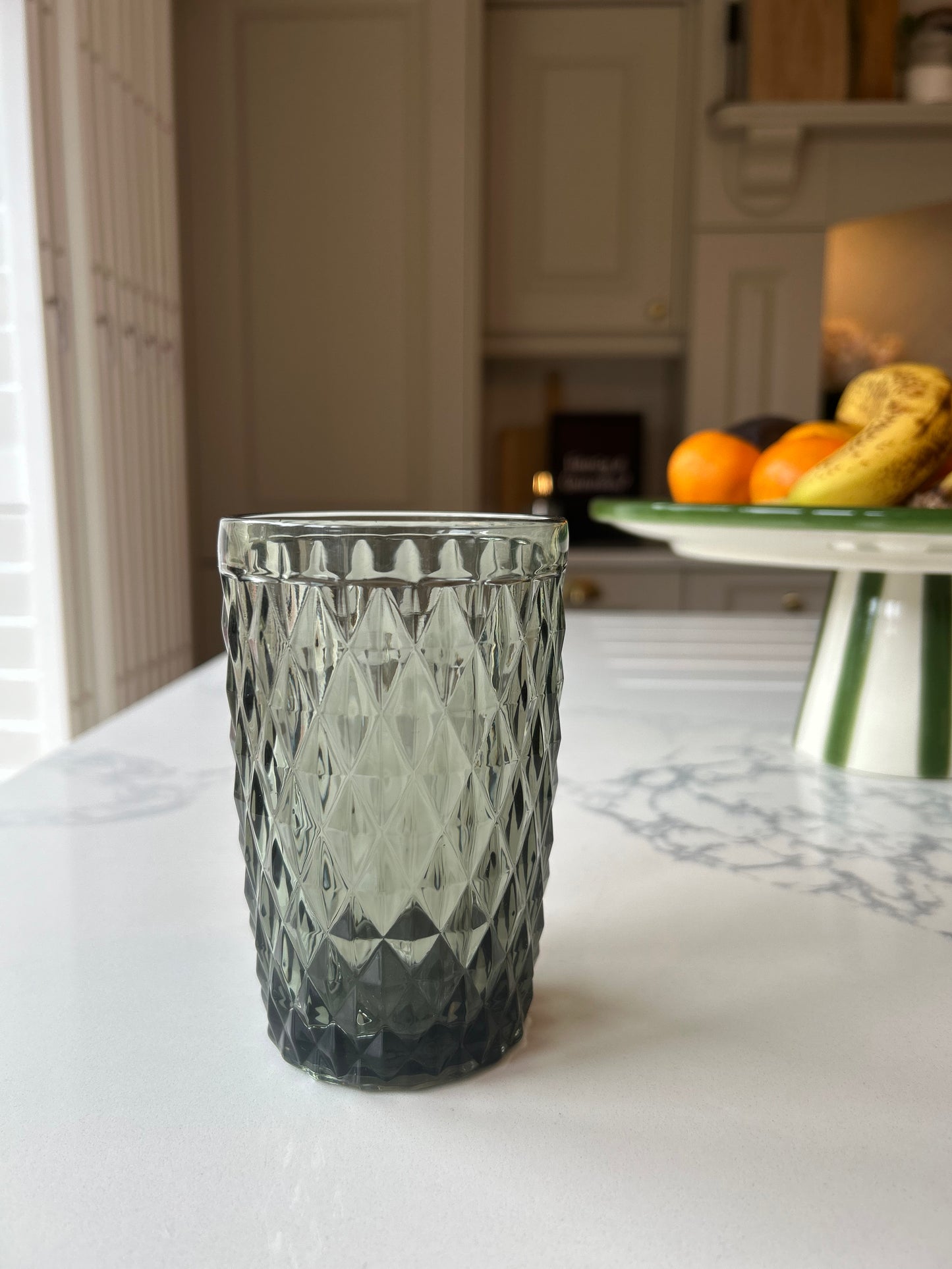 Blue Smoke Highball Glass | Vintage Style Glassware