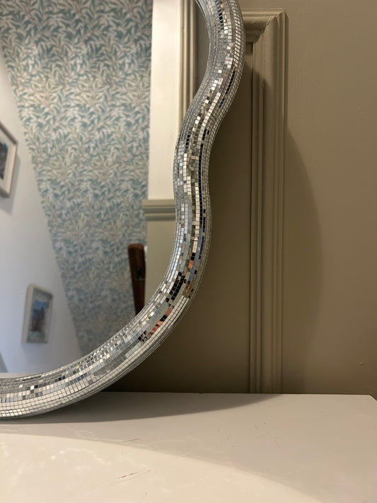Disco Mirror Organic Shape  | Glam Home Decor