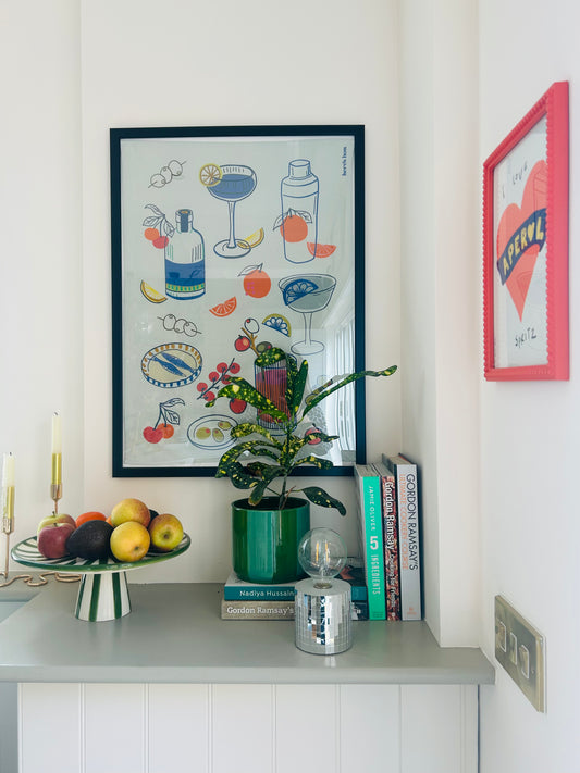 The Emmy Tea Towel – Cocktails | 100% Cotton Kitchen Linen