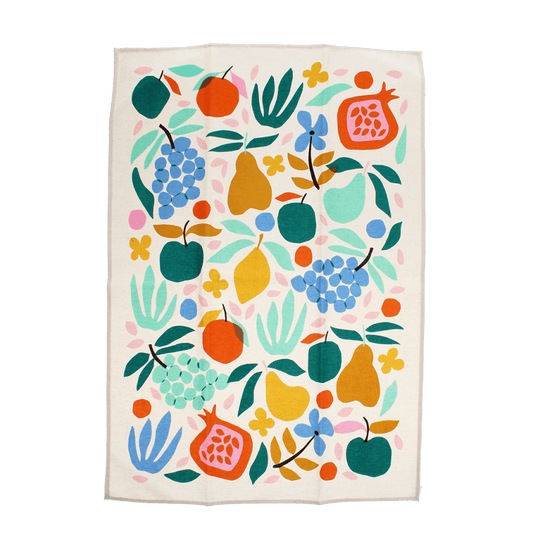 Fruits de Provence Tea Towel | Fruit Kitchen Linen