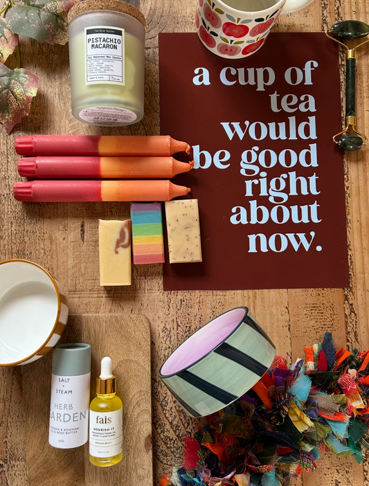 Autumn Leaves Colour Block Candles Set of 3 | Seasonal Gift Boxed Homeware