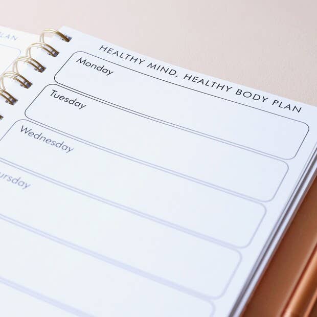 Pink Floral Positivity Planner | Wellbeing & Mindfulness