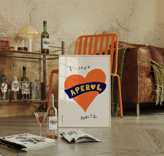 I love Aperol Spritz Wall Print | Fun Wall Art