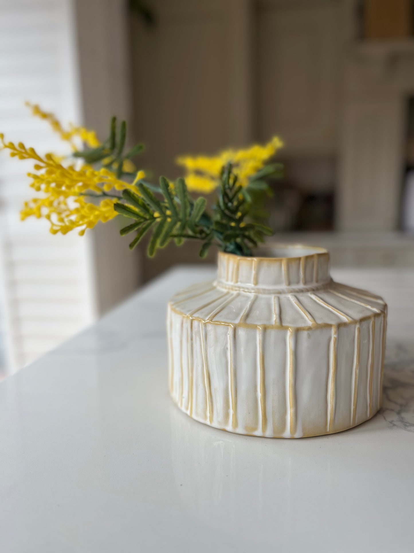 Mimosa yellow long stem | Artificial flowers