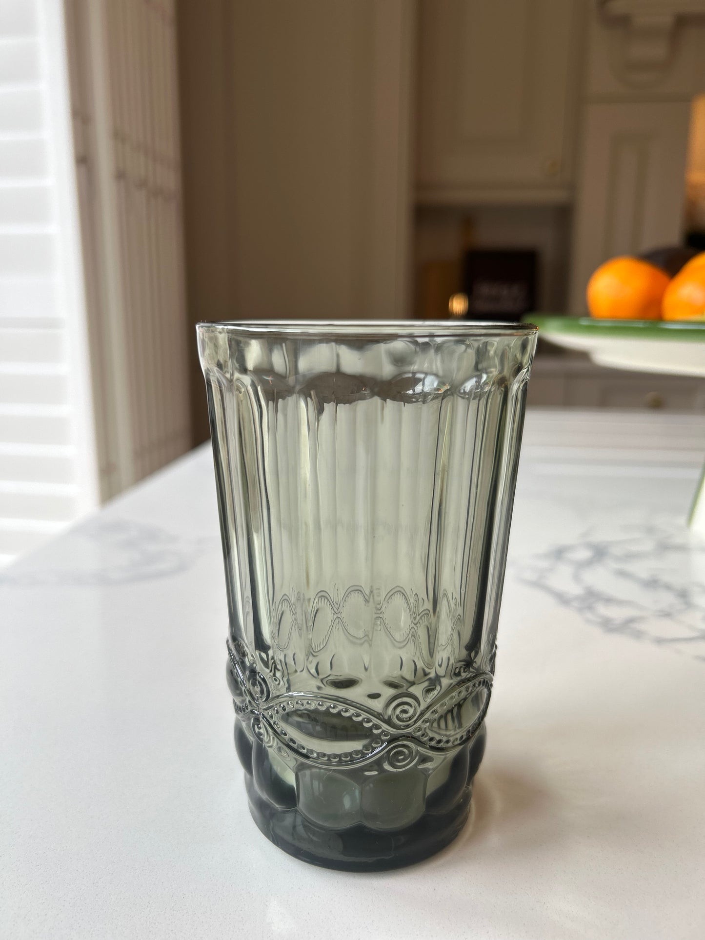 Blue Smoke Highball Glass | Vintage Style Glassware