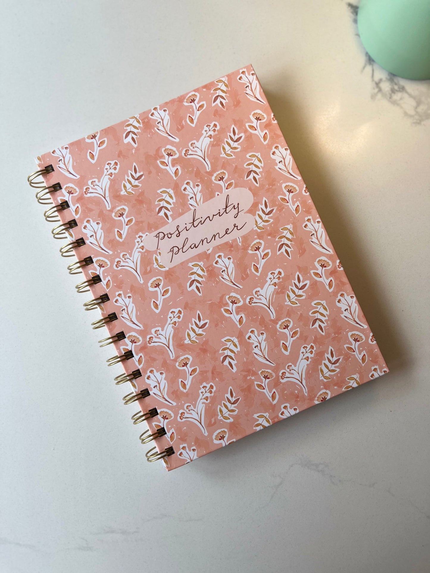 Pink Floral Positivity Planner | Wellbeing & Mindfulness
