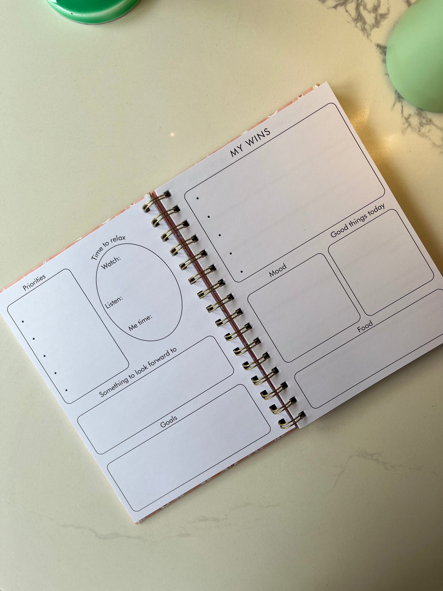 Pink Floral Positivity Planner | Wellbeing & Mindfulness