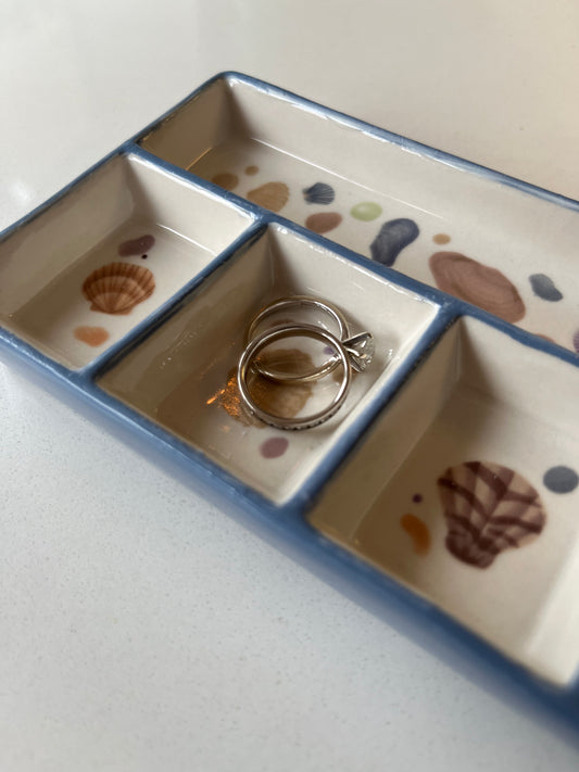 Shells Ceramic Trinket Tray | Jewellery organiser
