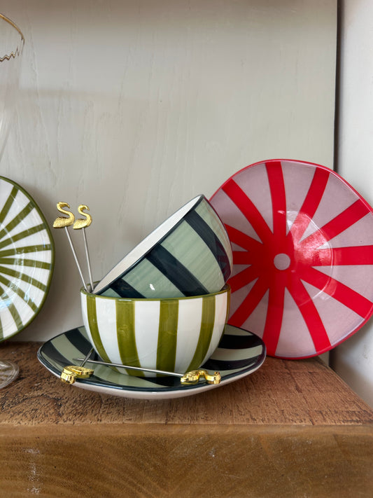 The Lily Flamingo Cocktail Picks – Set of 4 | Gold Barware Accessories