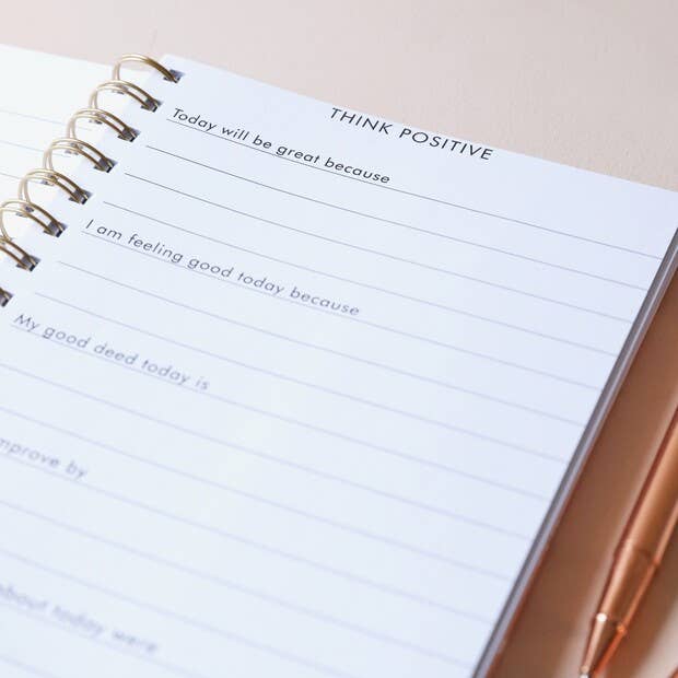 Pink Floral Positivity Planner | Wellbeing & Mindfulness