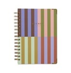 Colourful 13-Month Planner | Wirebound Hardback with Gold Details