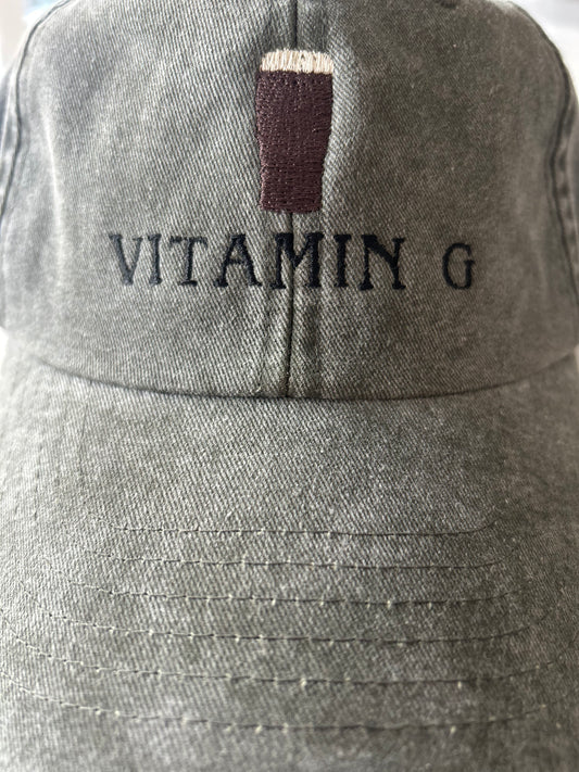 Embroidered Vitamin G Cap | Funny Guinness Inspired Cap