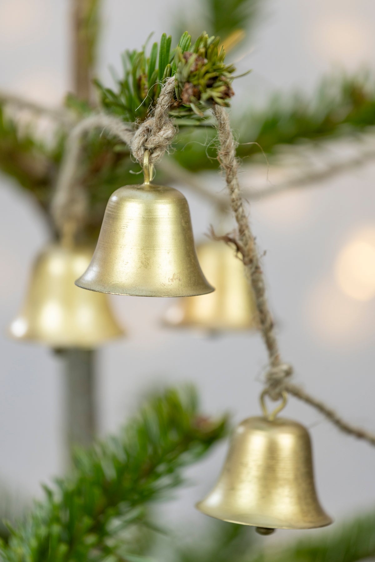 Bell Garland | Antique Gold Christmas Garland