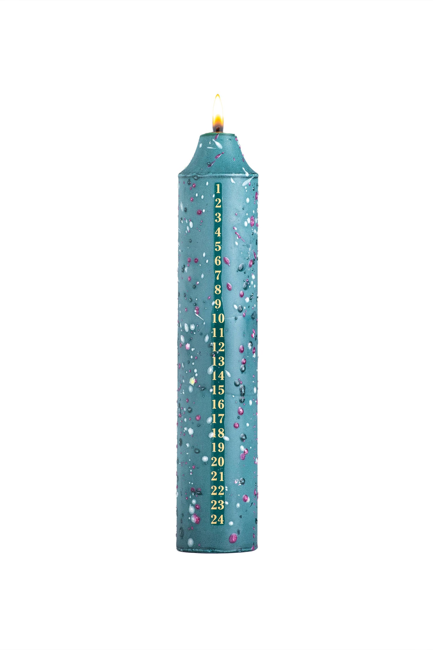 Scented Advent Candles | Christmas Countdown Candles | Confetti & Stripe Designs