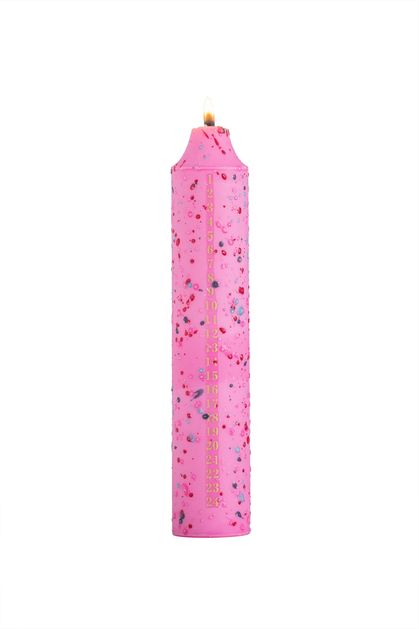 Scented Advent Candles | Christmas Countdown Candles | Confetti & Stripe Designs