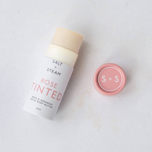 Rose Tinted – Rose Scented Vegan Solid Body Butter Tube | Vegan Skincare