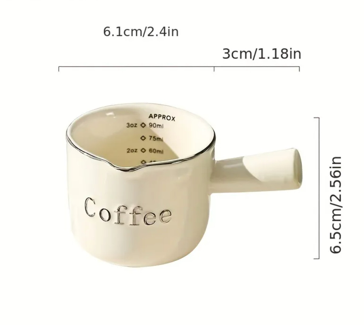Espresso Ceramics Measuring Cup