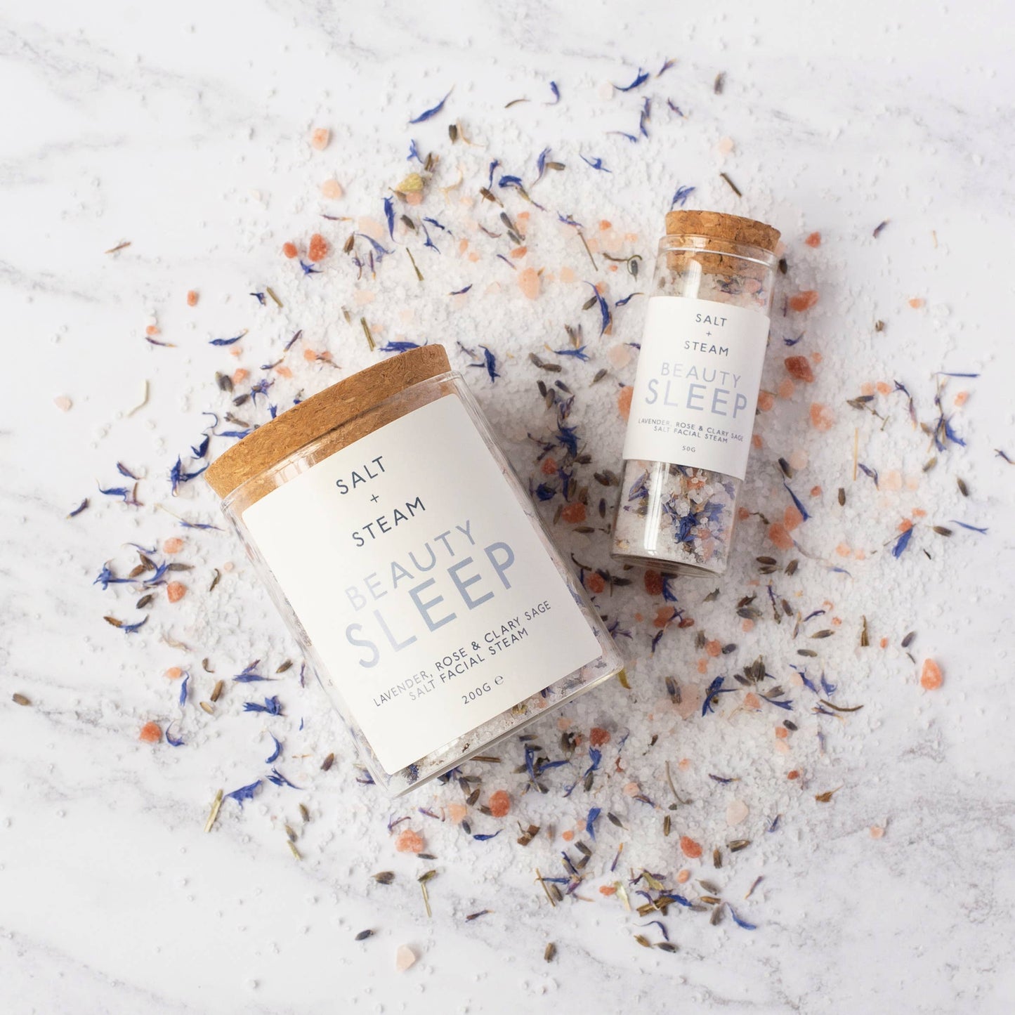 Facial Steam Salts - Lavender, Rose & Clary Sage - Beauty Sleep