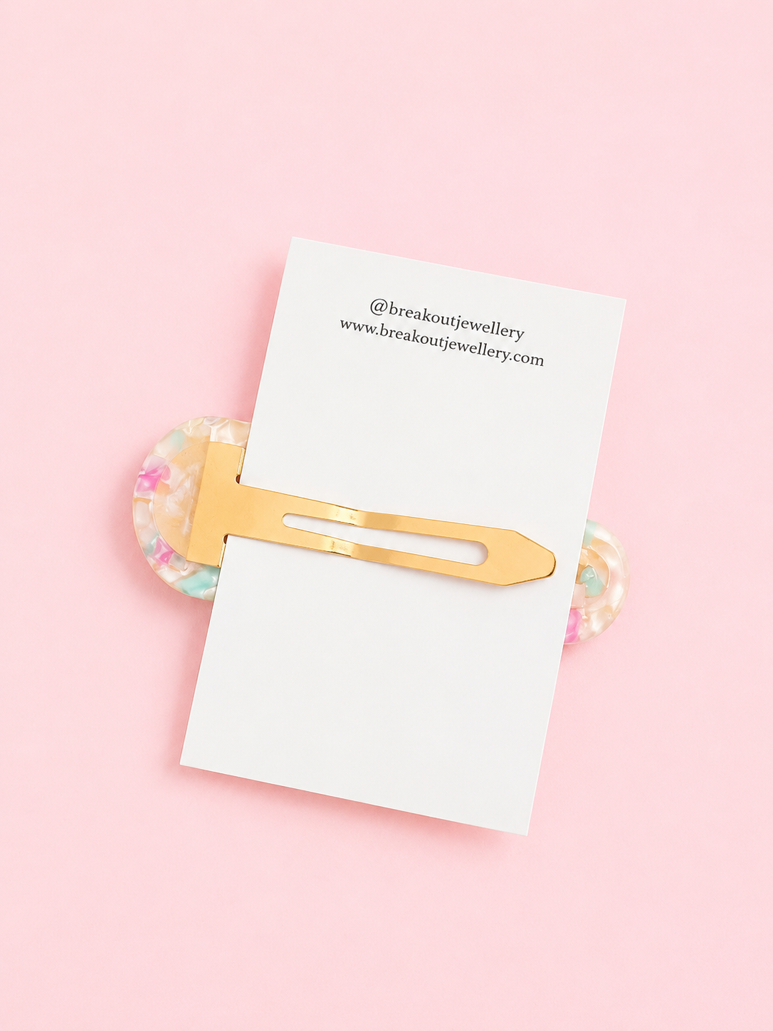 Multicoloured Snap Clip | Oversized Hair Clip