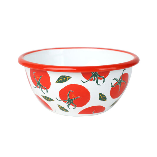 Tomato Red Enamel Bowl 12cm | Durable Serving & Salad Bowl