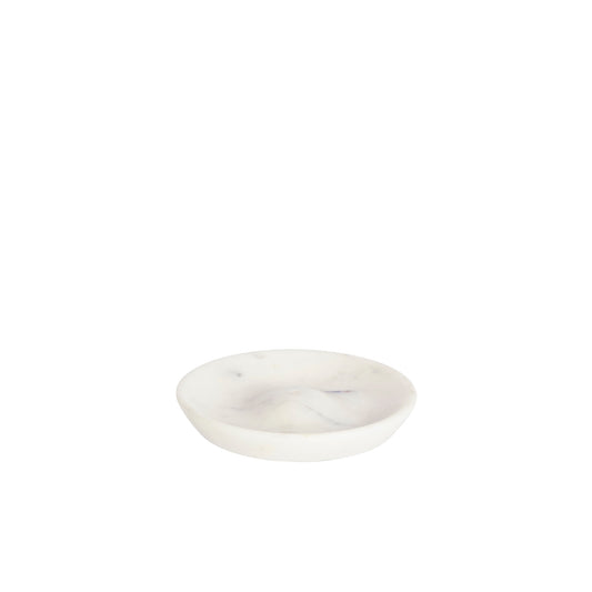 Round White Marble Incense Holder
