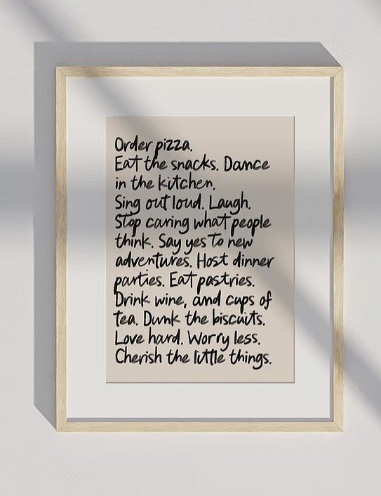 Manifesto Print | Inspiring wall art