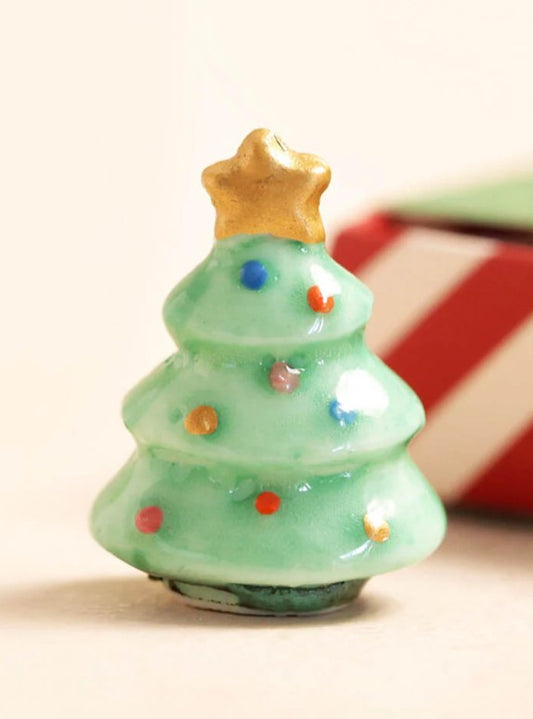 Merry Christmas Ceramic Token | Tiny Matchbox Gift