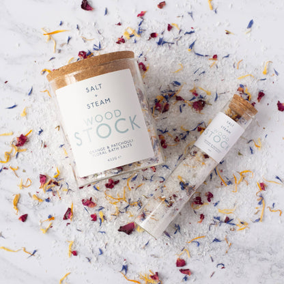 Woodstock bath salts - Orange, Patchouli & Petal
