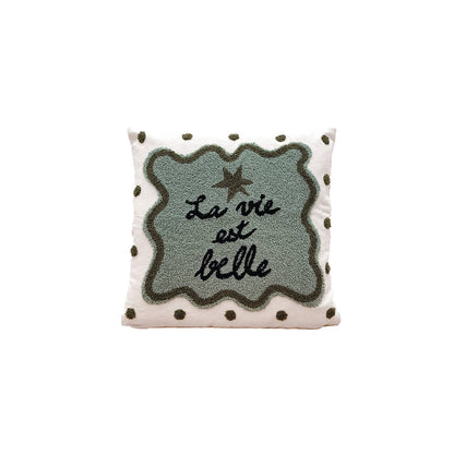 Influence Cushion – Life is Beautiful | Green 40x40cm Decorative Cushion