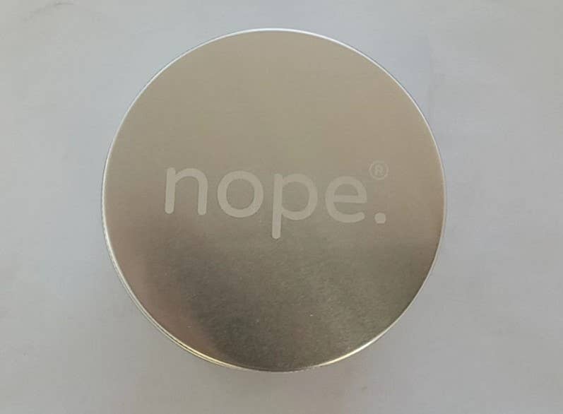 Nope. Shampoo Aluminium Travel Tin
