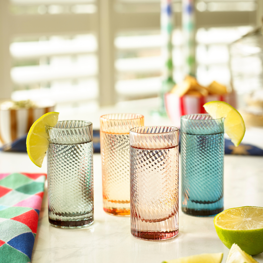 Twist Coloured Shot Glasses Set of 4 | Colourful Birthday Gift
