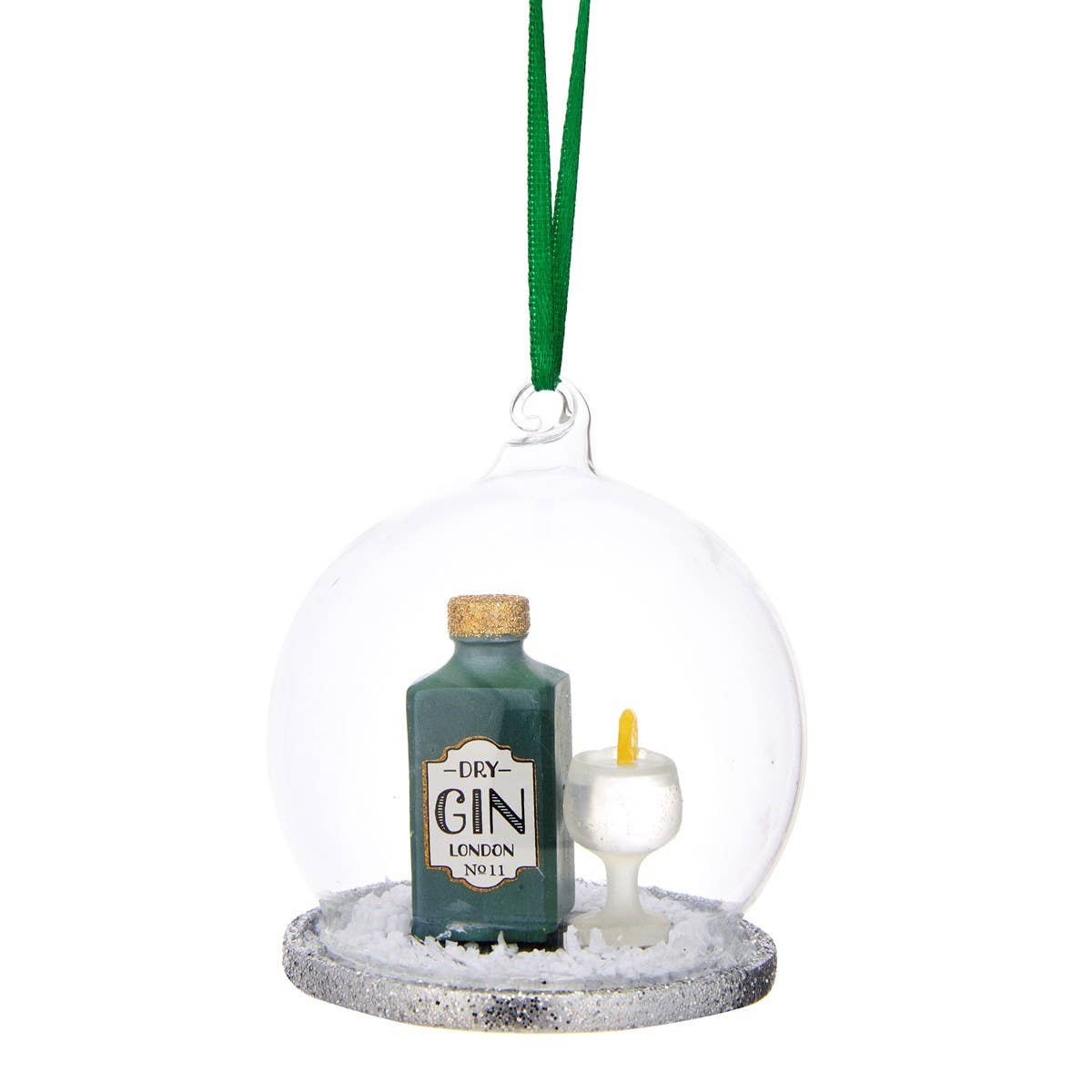 Gin and Tonic Dome Bauble | Cocktail Christmas Decoration