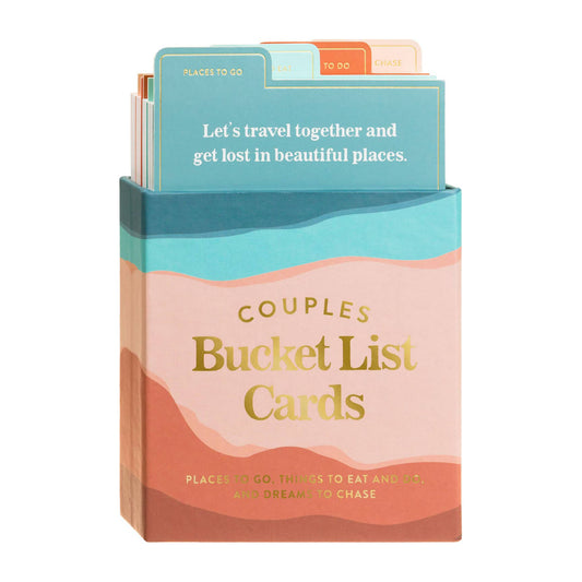 Couples Bucket List Cards Set of 60 | Romantic Gift Idea