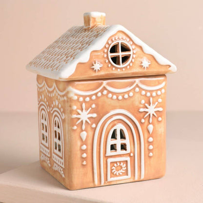 Gingerbread House Wax Melter | Festive Ceramic Home Decor