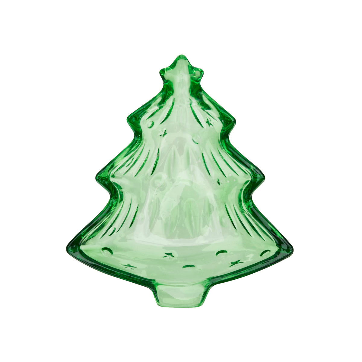 Christmas tree glass bowl