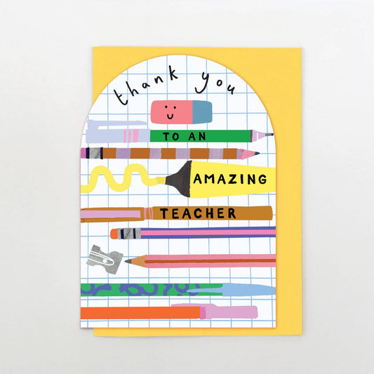 Amazing Teacher Thank You Card | End of Term Card