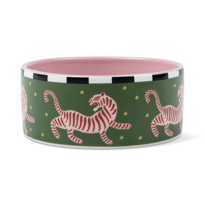 A Dopo ceramic dish, tiger