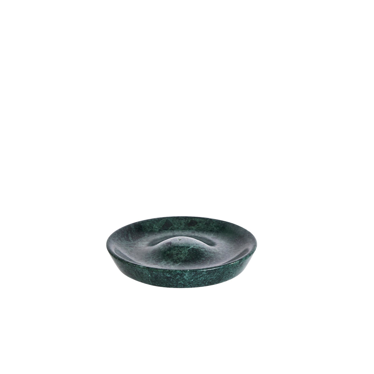 Dark green marble incense holder
